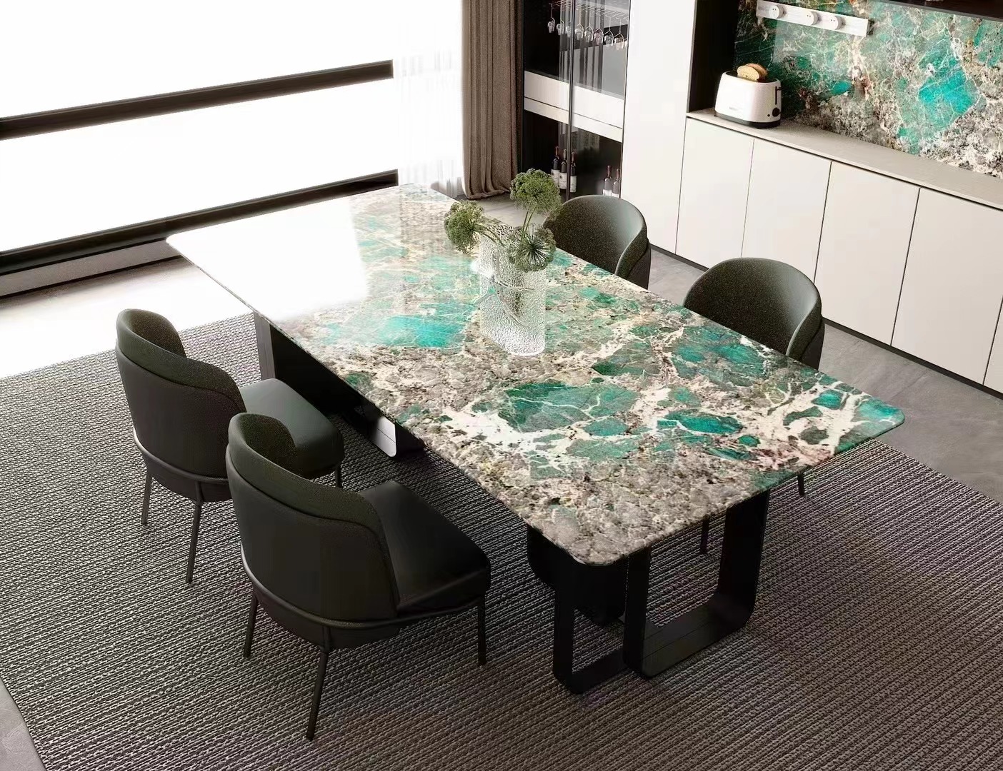 Amazon Green Granite Luxury table