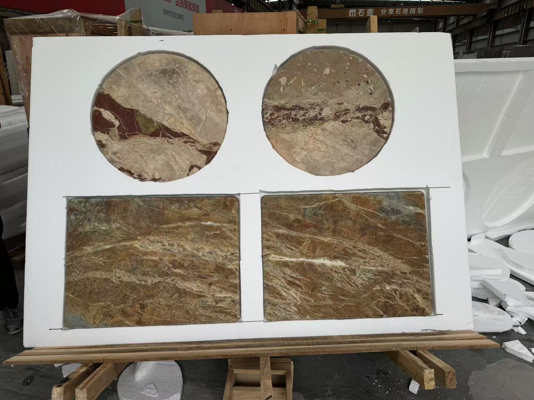 Blue jeans marble coffee tables 
